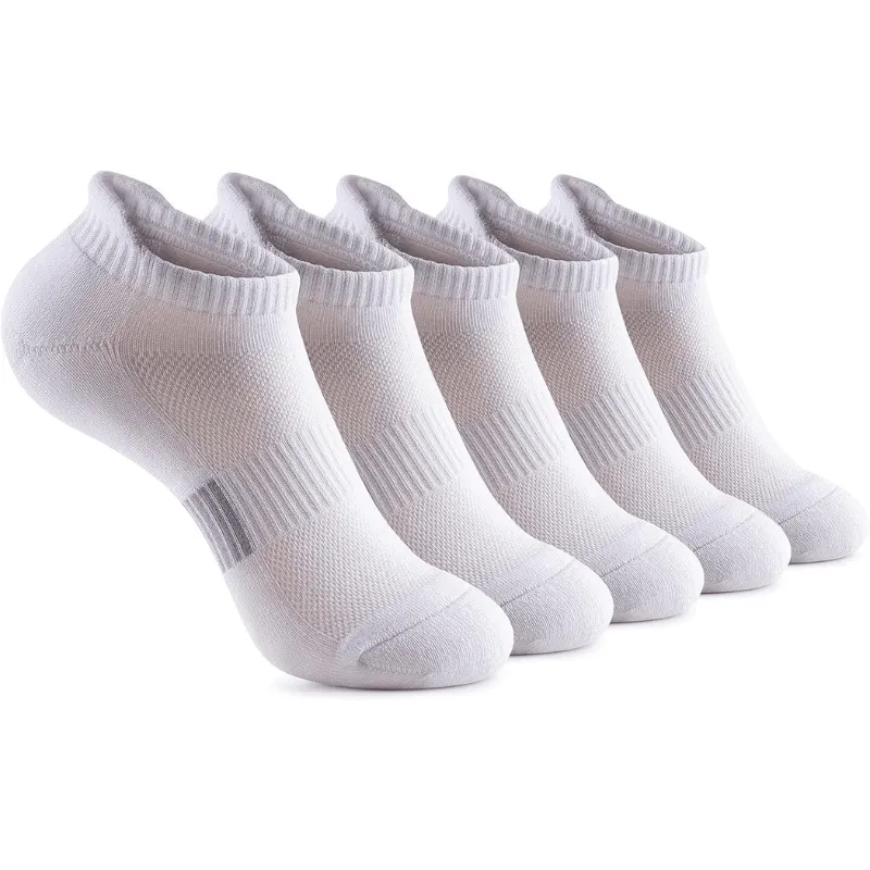 5 Pair Moisture Wicking Ankle Socks – Comfort for All Activities