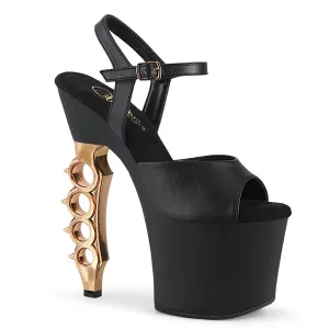 7" Brass Knuckle Heel Platform Sandal (IRONGRIP-708/709)