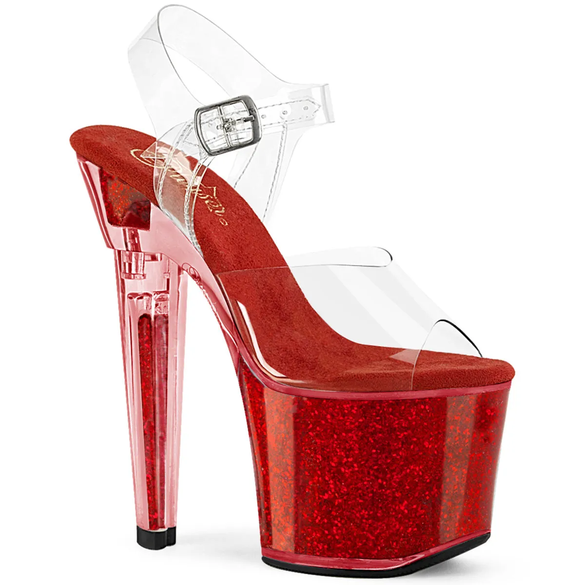 7" Heart Shaped Heel With Glitter (LOVESICK-708SG)