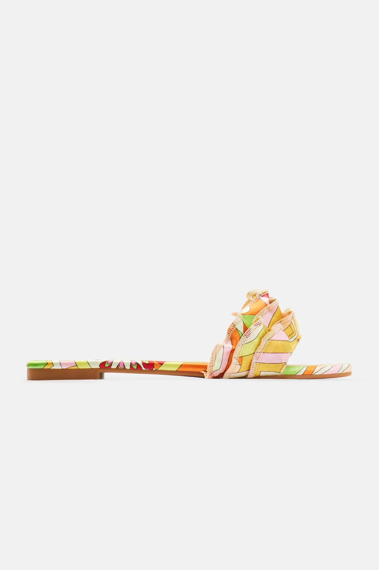 Absolutely Need Flat Sandals - Yellow/combo