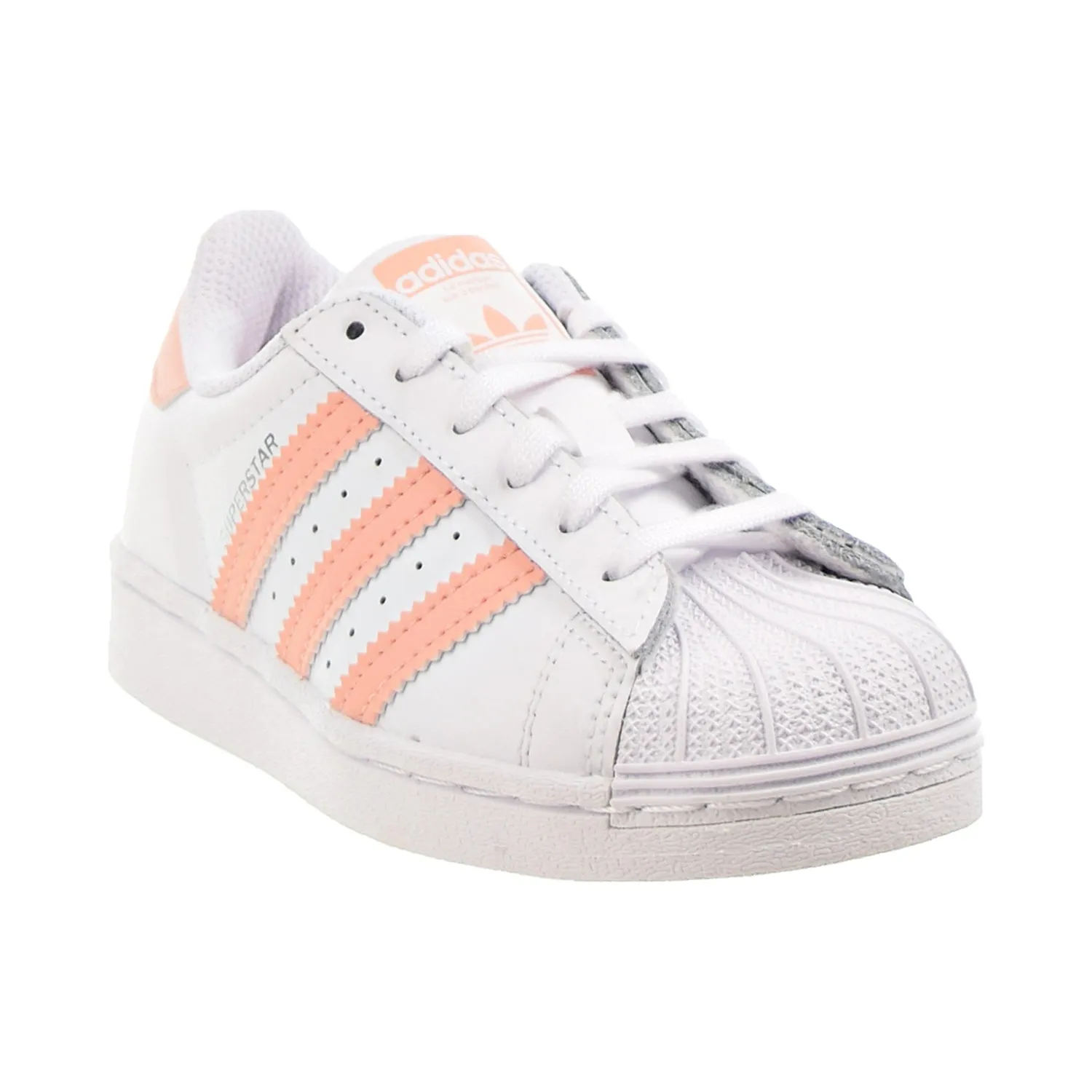 Adidas Superstar C Little Kids' Shoes Footwear White-Haze Coral-Footwear White