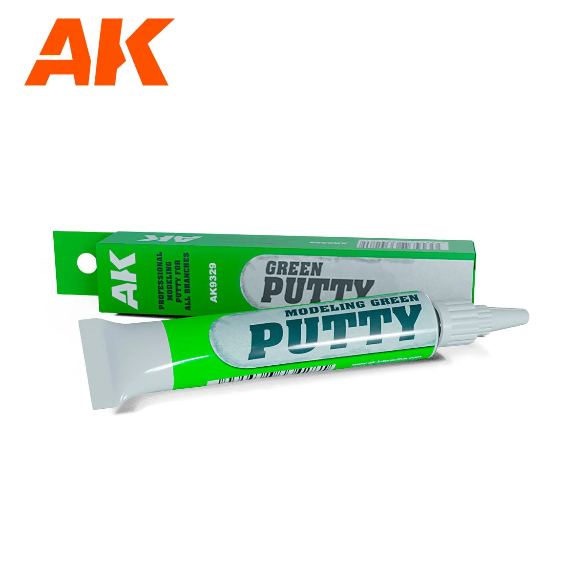 AK Interactive -  Modelling Green Putty - High Quality 20ml