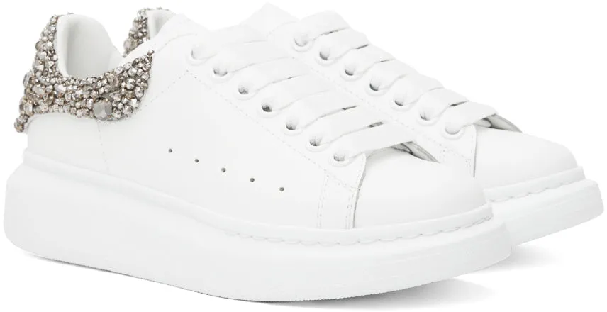 Alexander McQueen Jewel-Counter Leather Oversized Sneakers