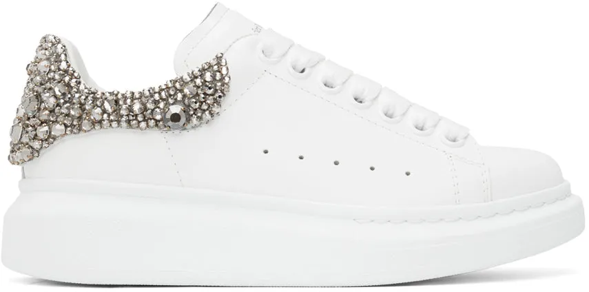 Alexander McQueen Jewel-Counter Leather Oversized Sneakers