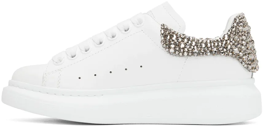 Alexander McQueen Jewel-Counter Leather Oversized Sneakers