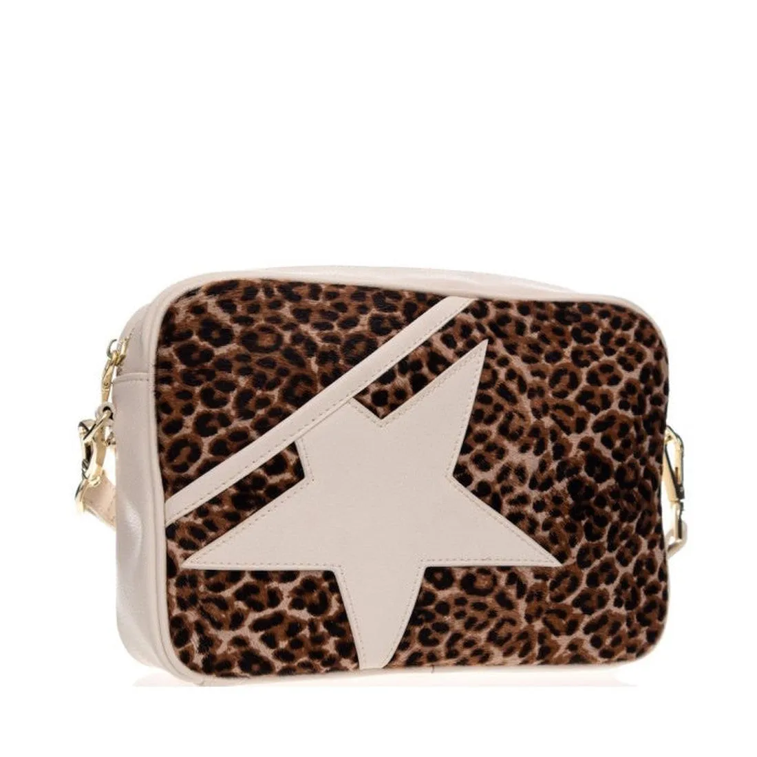 Alfie & Evie Stella Stachel Cross Body Bag Cheetah/Cream