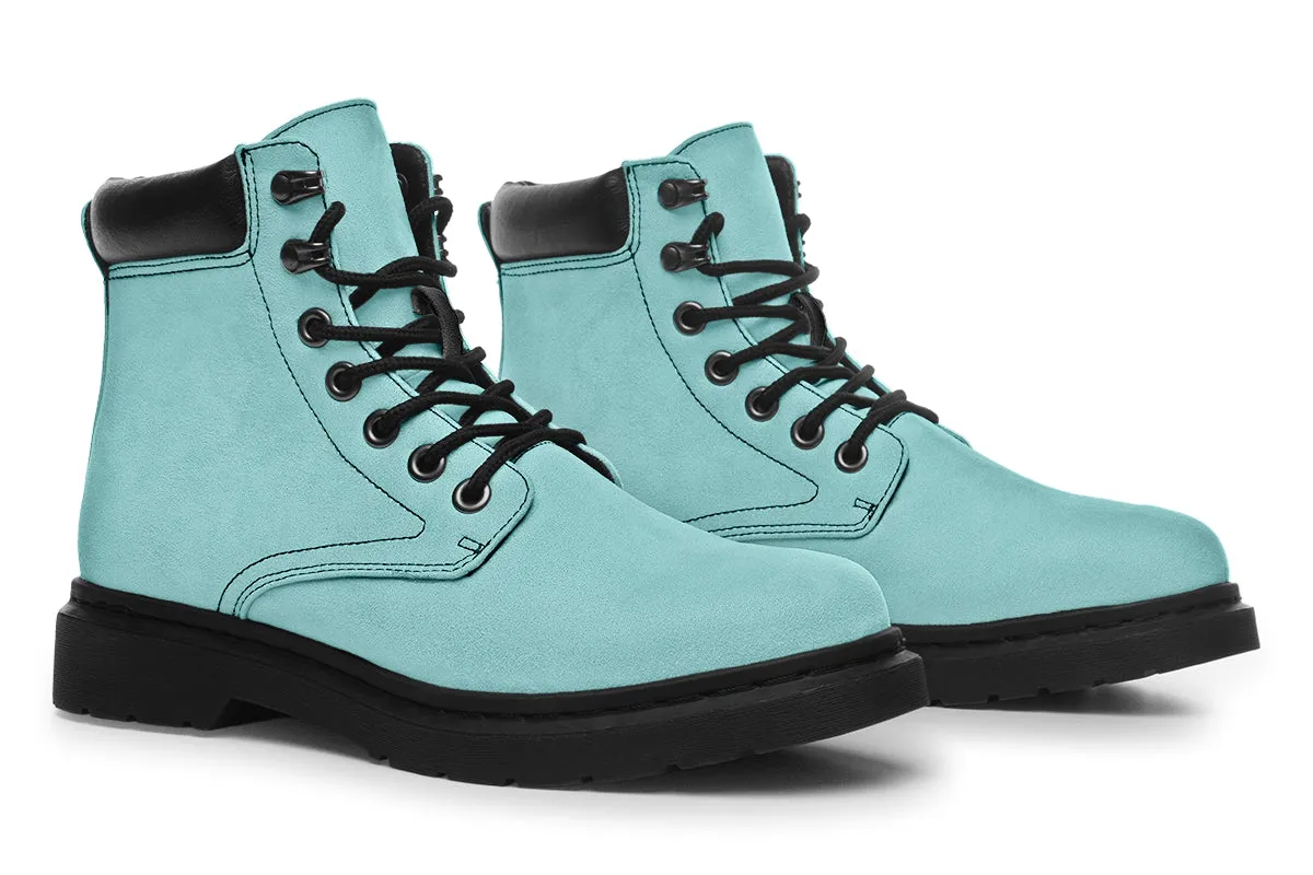 Aqua Mist Classic Boots - High Quality Micro-Suede Weatherproof Vegan Shoes with Stitched on Soles