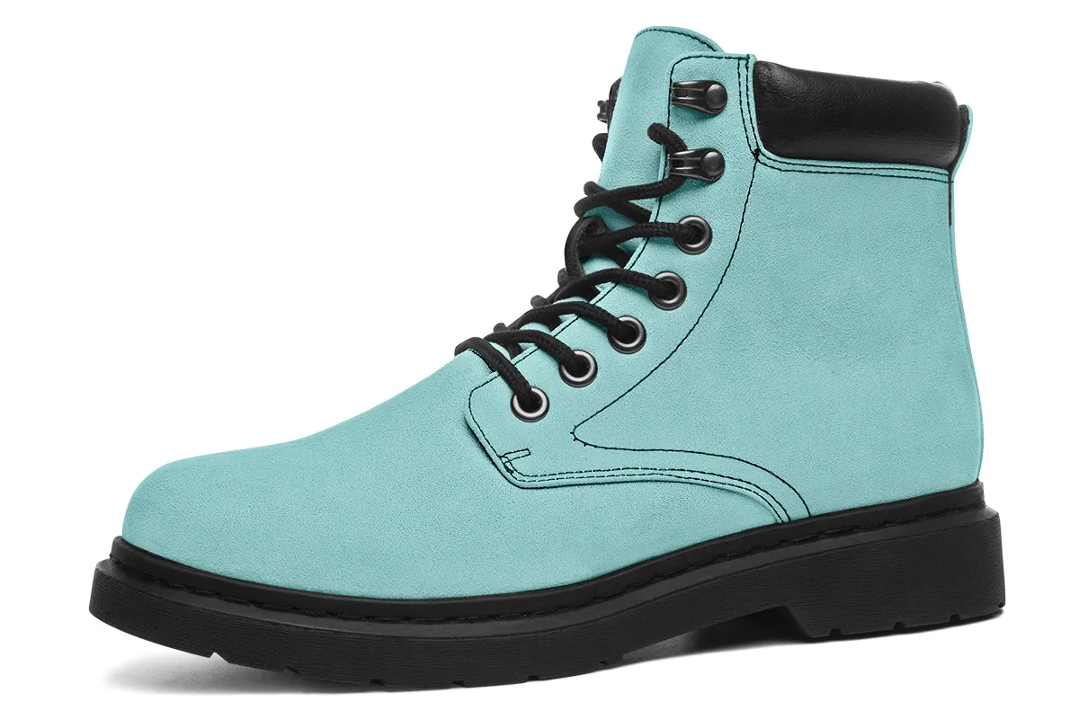 Aqua Mist Classic Boots - High Quality Micro-Suede Weatherproof Vegan Shoes with Stitched on Soles