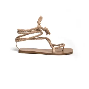 Arenisca Flat Sandals - Almond