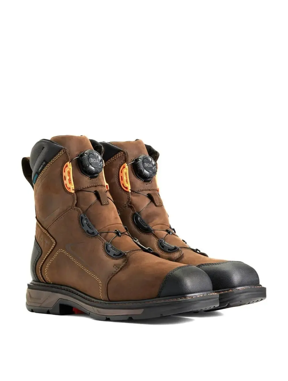 ARIAT  - Workhog XT 8" BOA H2O, Chocolate Brown, Carbon Fiber Toe