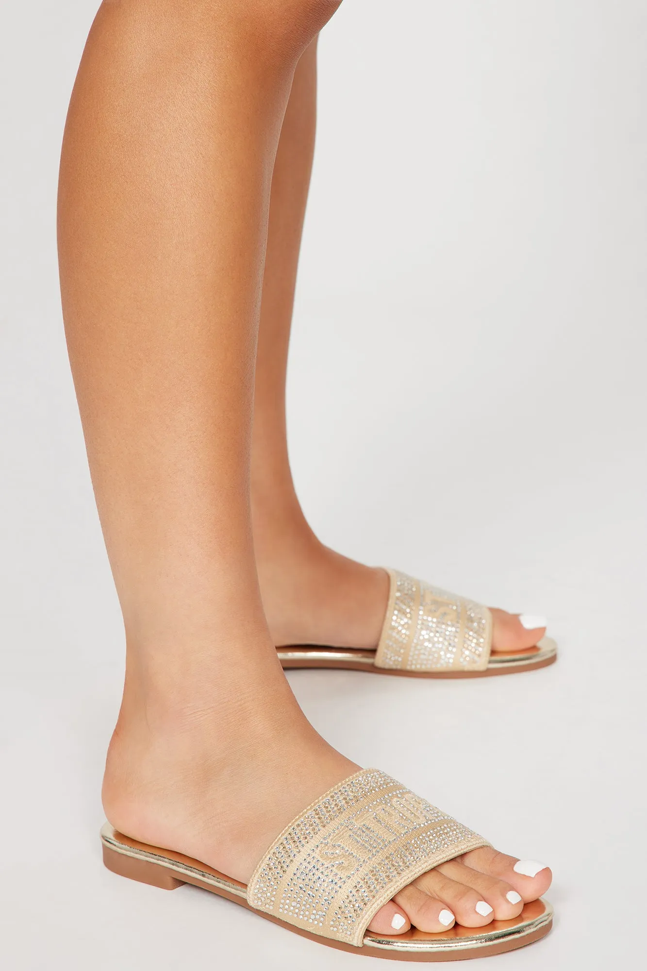 Around The World Flat Sandals - Gold