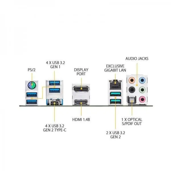 ASUS TUF GAMING X570 PLUS AMD AM4 MOTHERBOARD