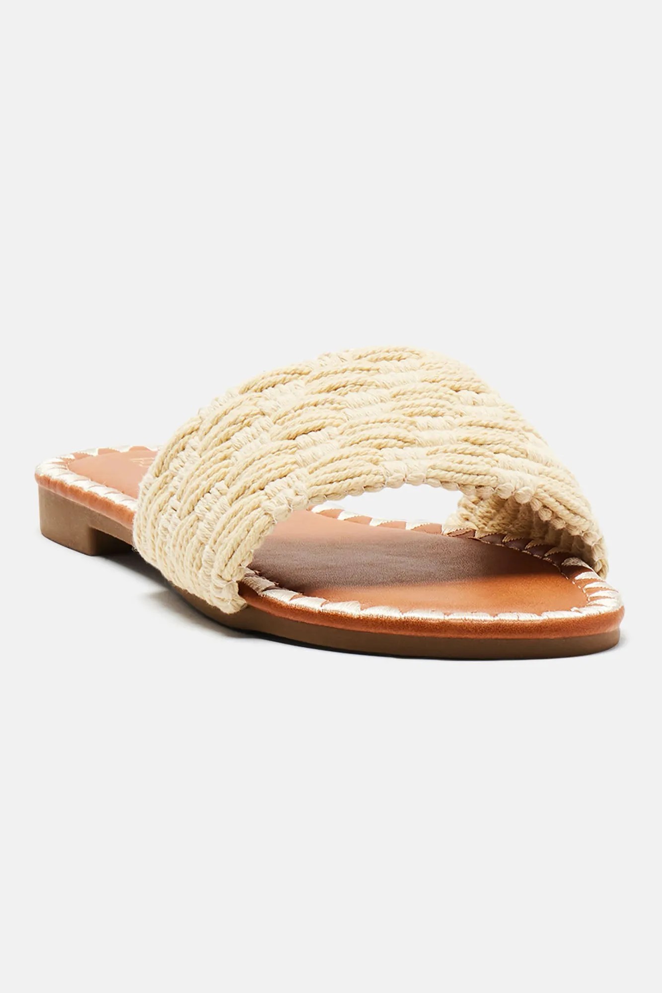 Aurelia Flat Sandals - Beige