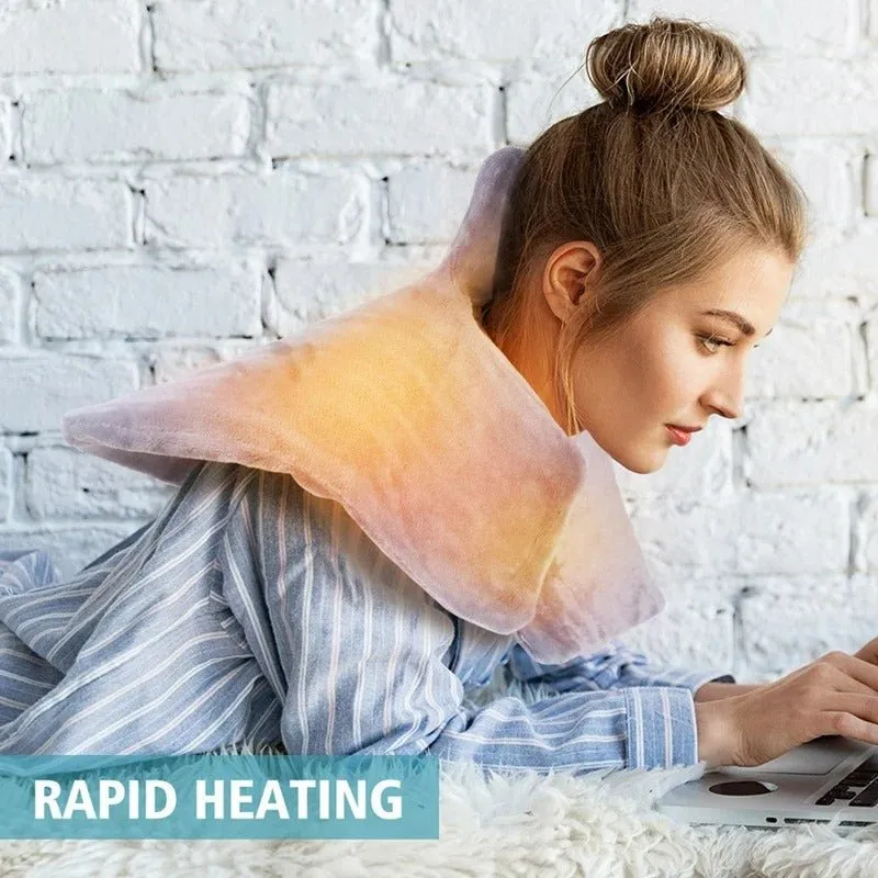 Back Neck & Shoulder Heat Wrap Pad - Electric Heating Therapy Pad