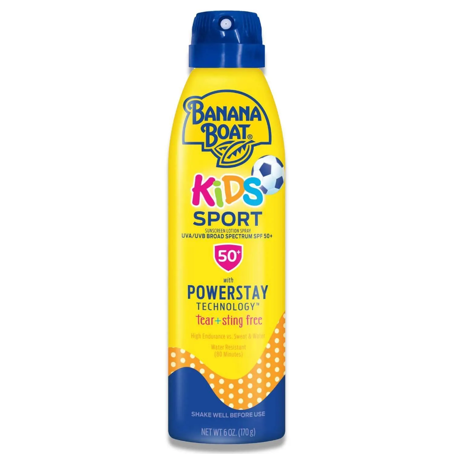 Banana Boat - Kids Sport, Broad Spectrum Sunscreen Spray, SPF 50  6 Oz - 12 Pack