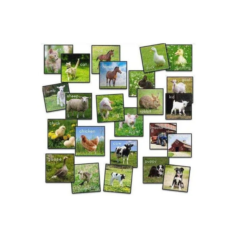 Barn Animals Stow N Go Carpet Squares Set of 24