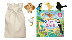 Bird Sounds Story Sack with Puppet Company Finger Puppets