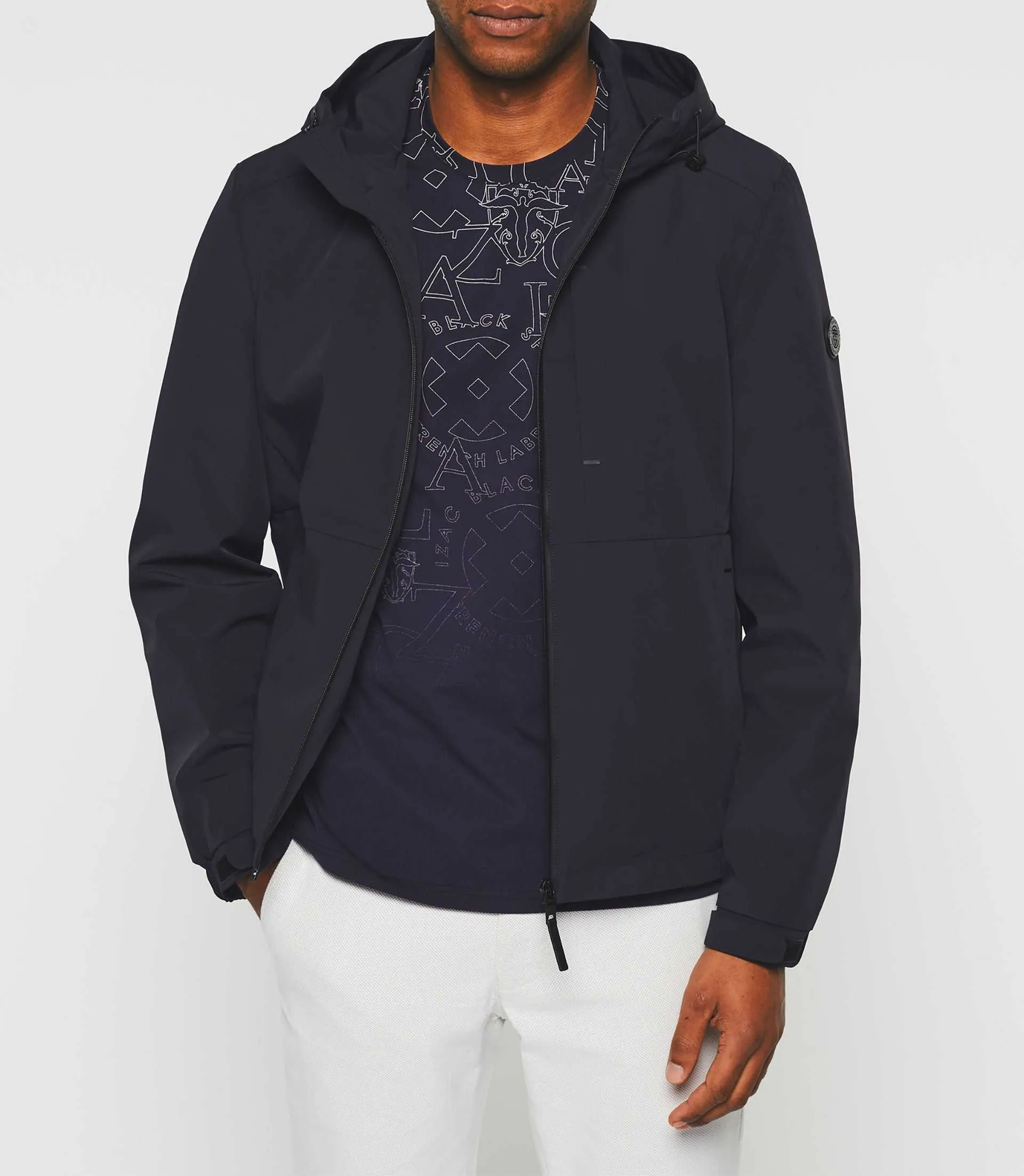 Blouson à capuche sport marine "Rodrig"