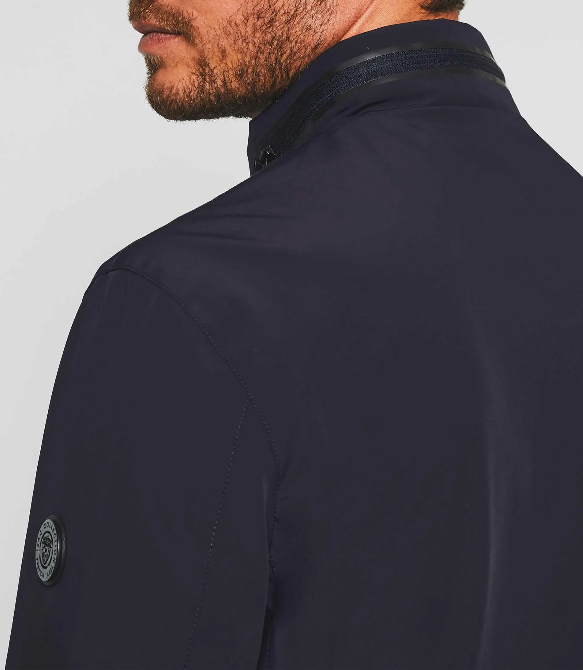 Blouson col montant marine "Roque"