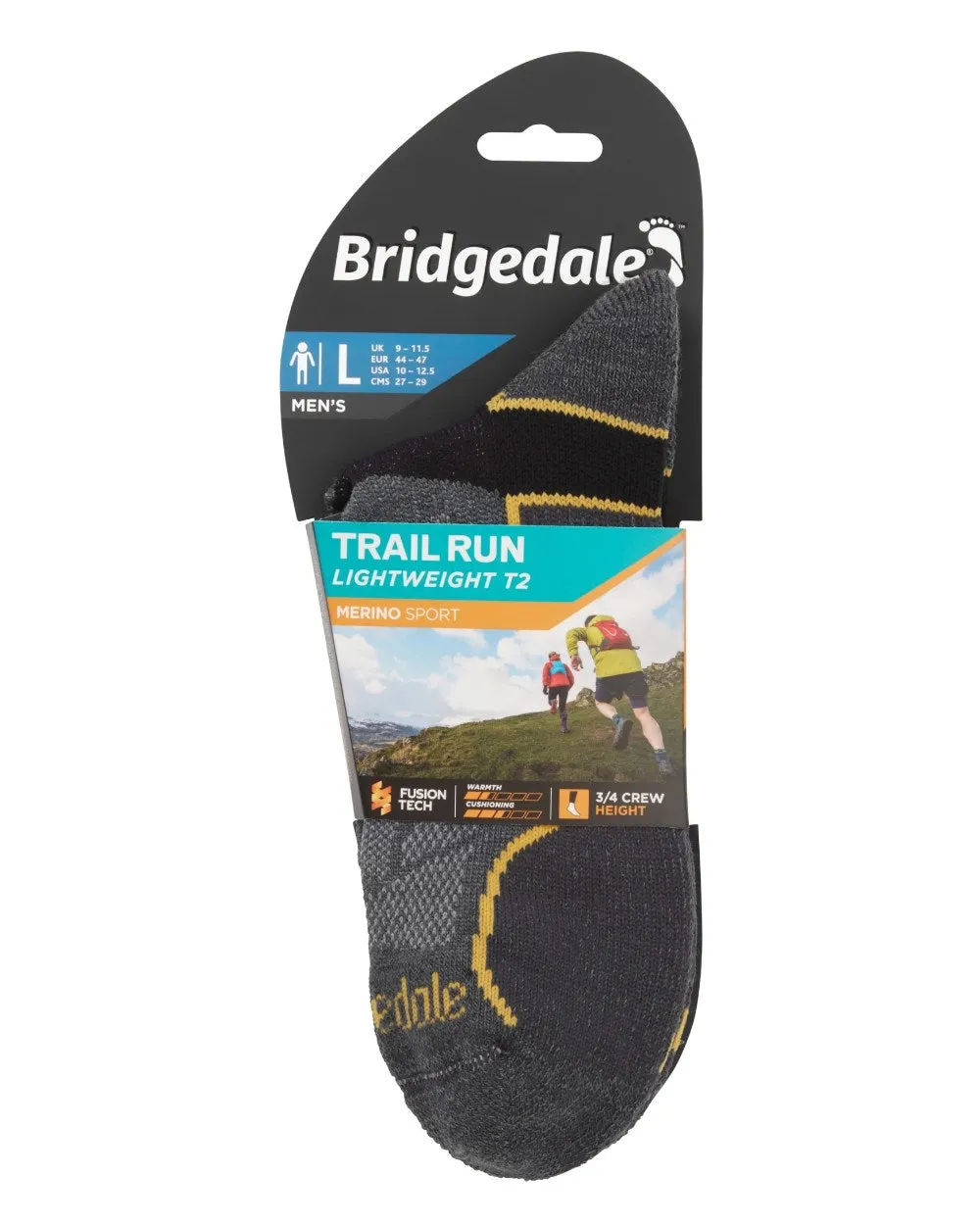 Bridgedale Lightweight T2 Merino Sport 3/4 Crew Socks