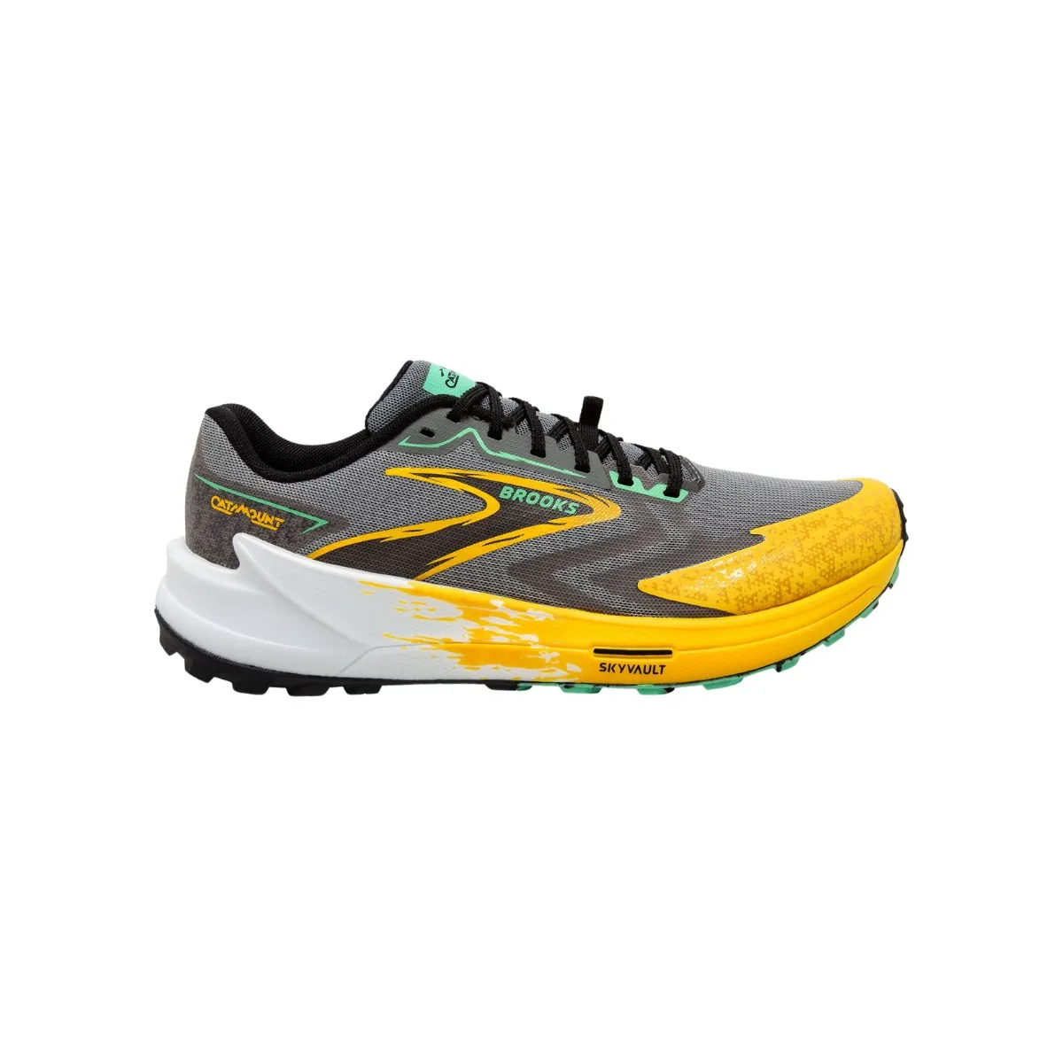 Brooks Catamount 3 Shoes Yellow Black SS24