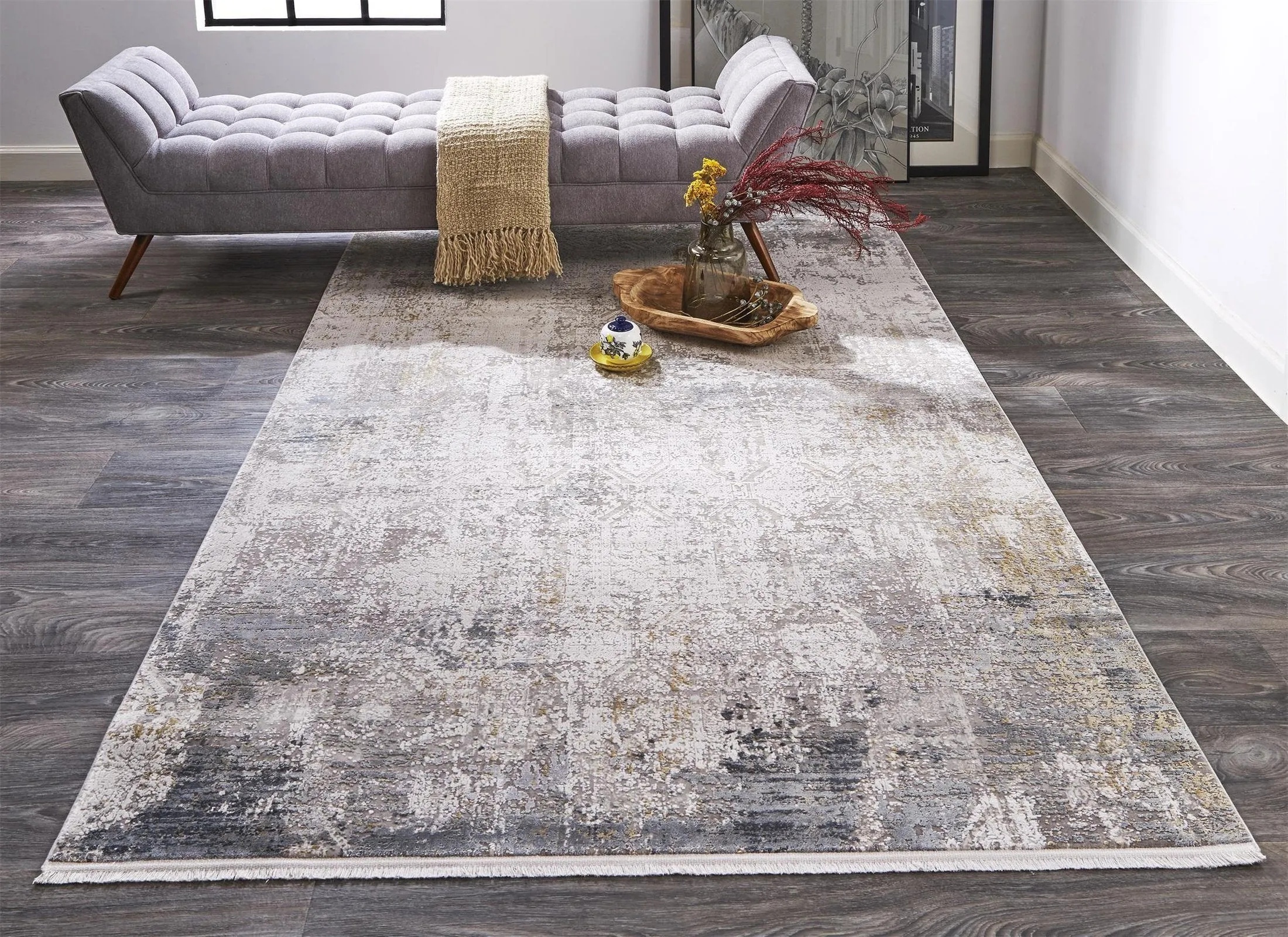 Cadiz Light Gray/Ivory Rug