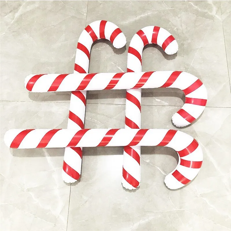 Christmas Blow Up Candy Canes - Inflatable Candy Canes for Christmas Decoration