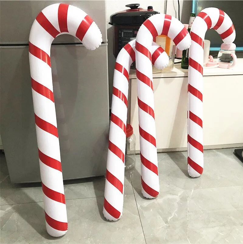 Christmas Blow Up Candy Canes - Inflatable Candy Canes for Christmas Decoration