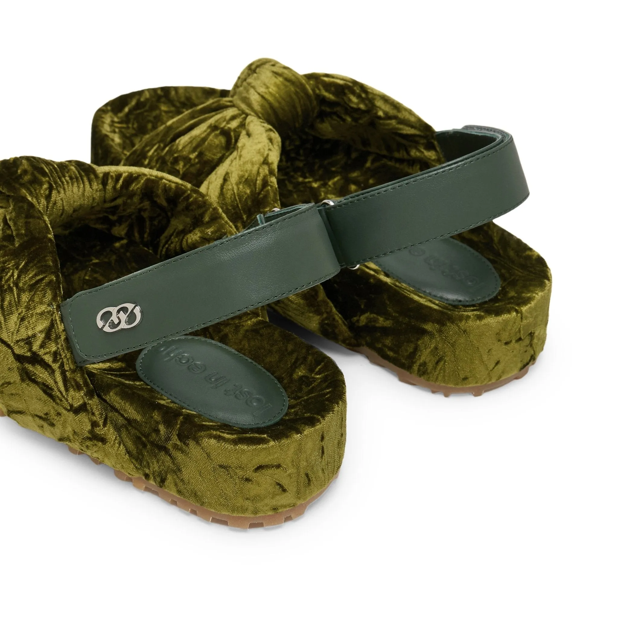 Cross Knot With Birkenstock Sandals In Green