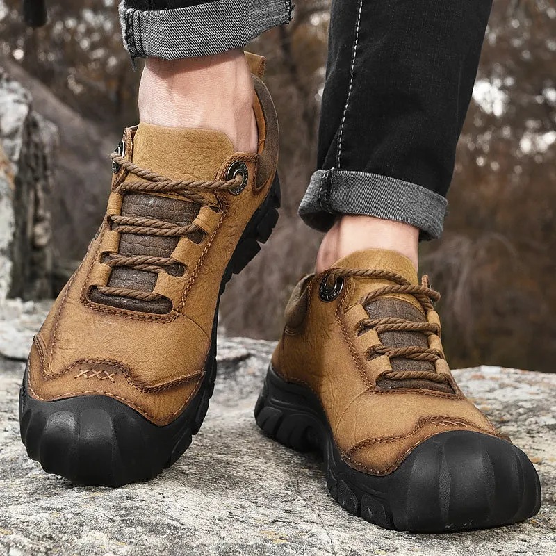 Cuzcare Hiking Orthopedic Shoes Leather Sturdy Winter Boots