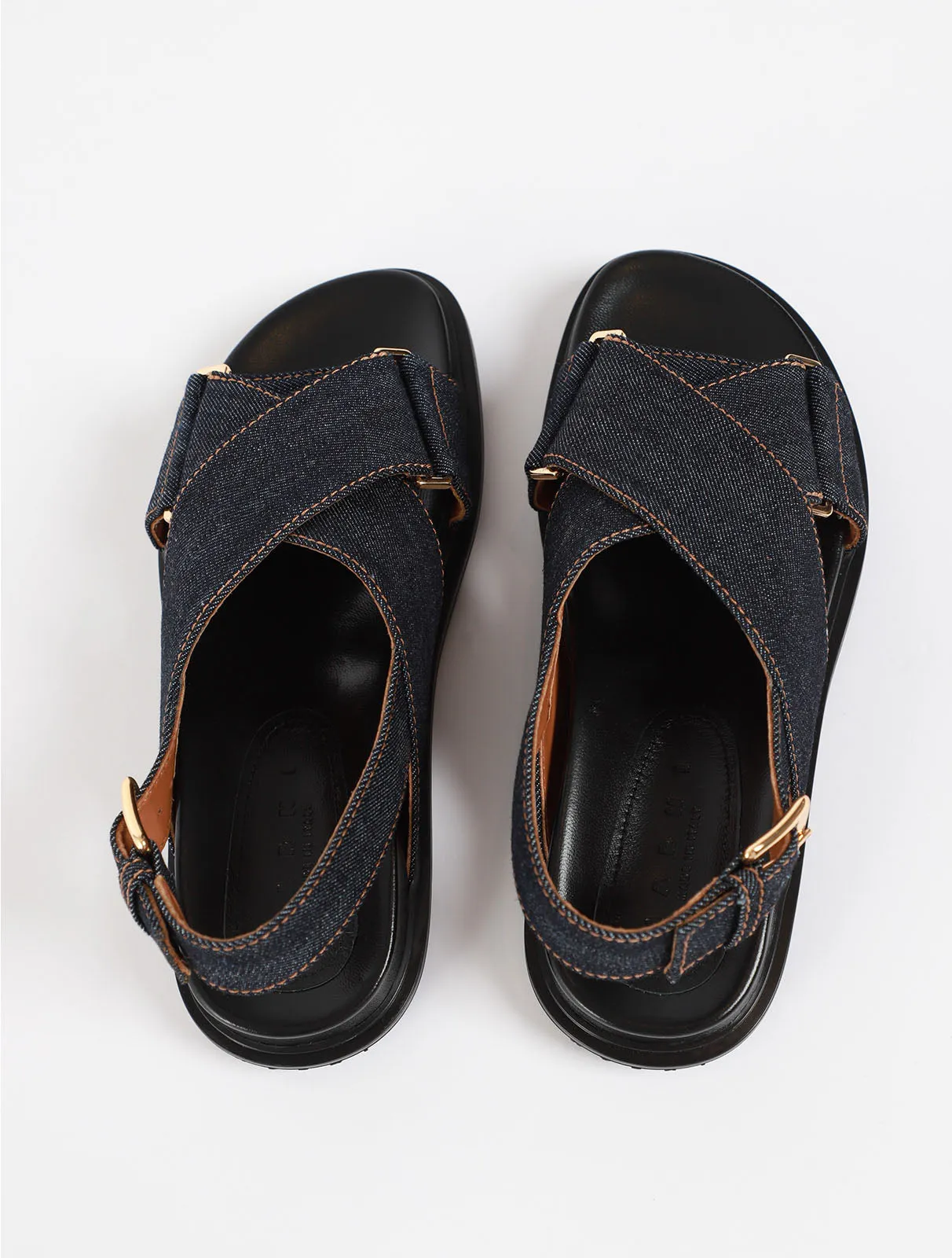 Denim Fussbett Sandals