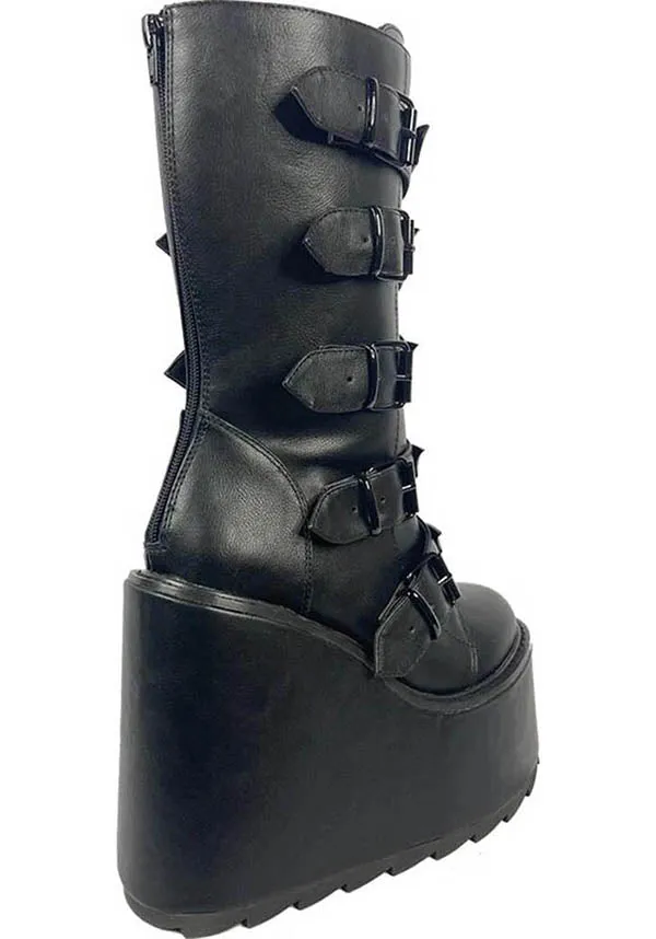 Dune Bat [Blackout] | PLATFORM BOOTS**