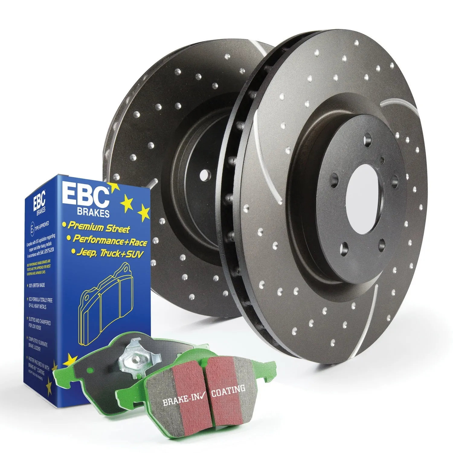 EBC Brakes S10KR1314 S10 Kits Greenstuff 2000 and GD Rotors