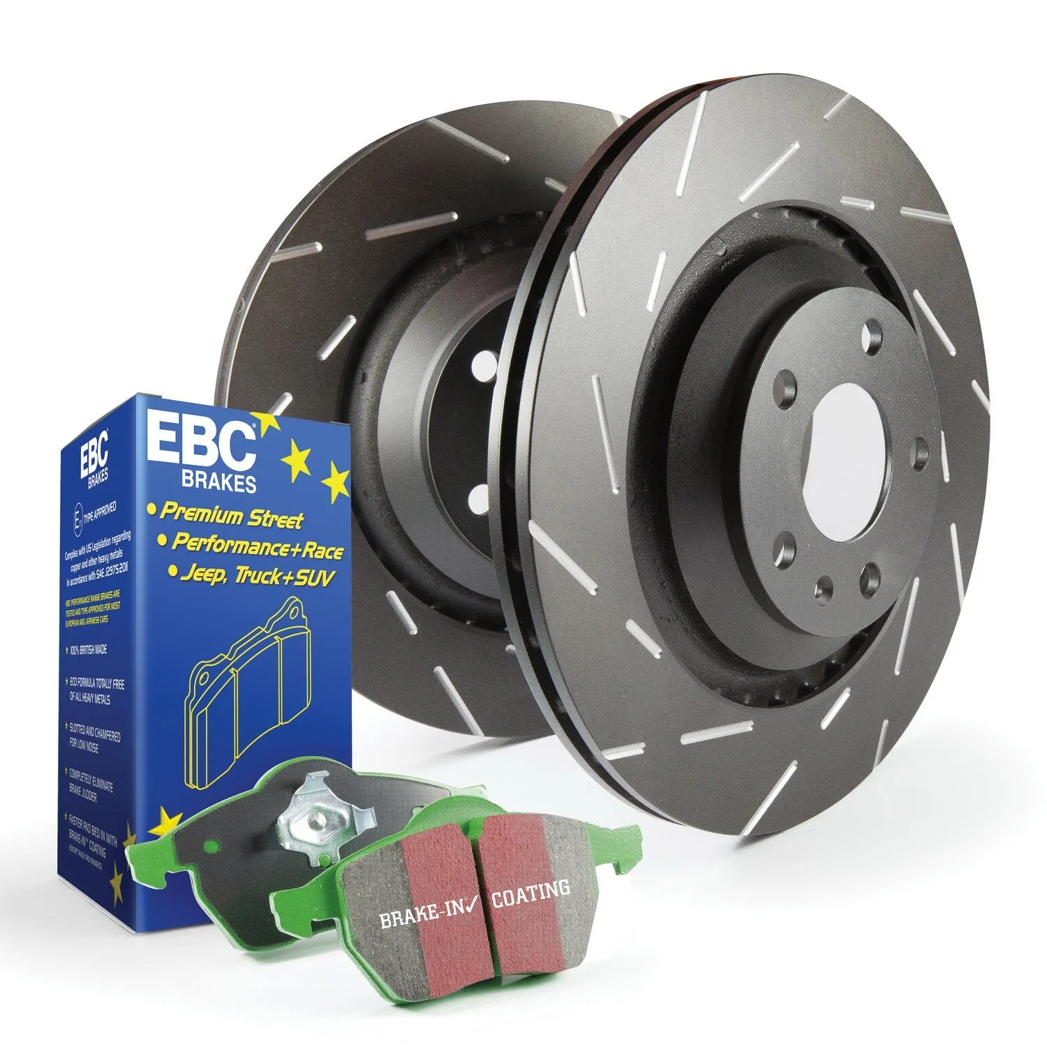 EBC Brakes S2KR2163 S2 Kits Greenstuff 2000 and USR Rotors