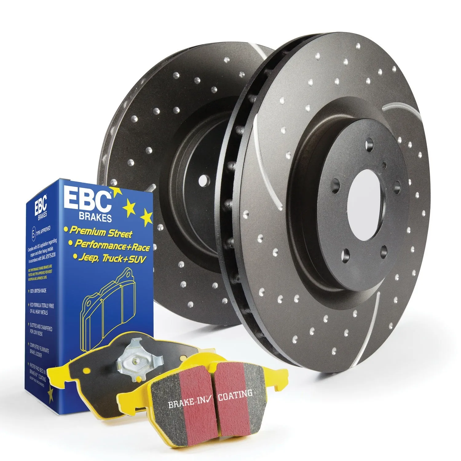 EBC Brakes S5KF1085 S5 Kits Yellowstuff And GD Rotors