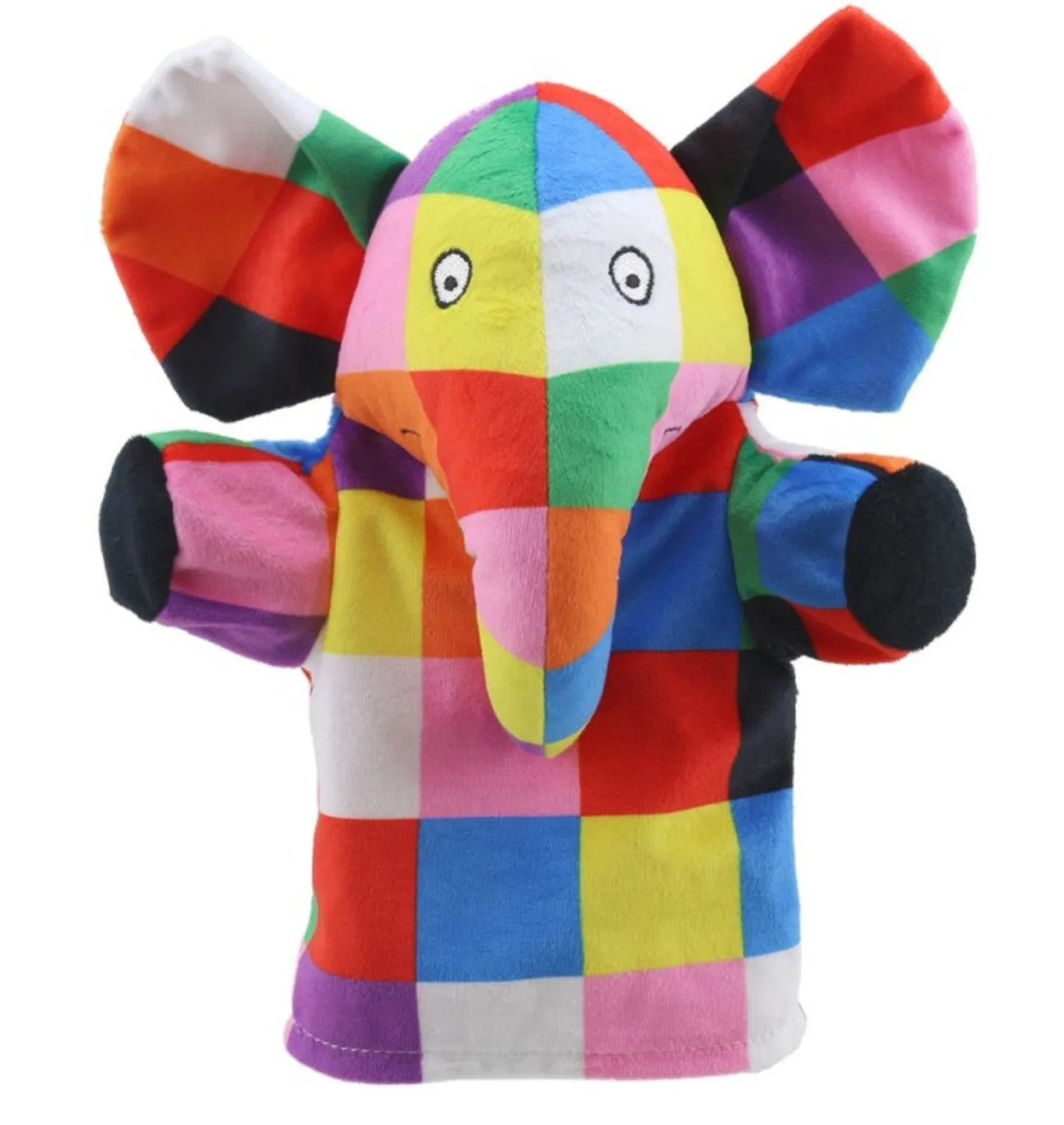 Elmer Story Sack with Elmer Hand Puppet