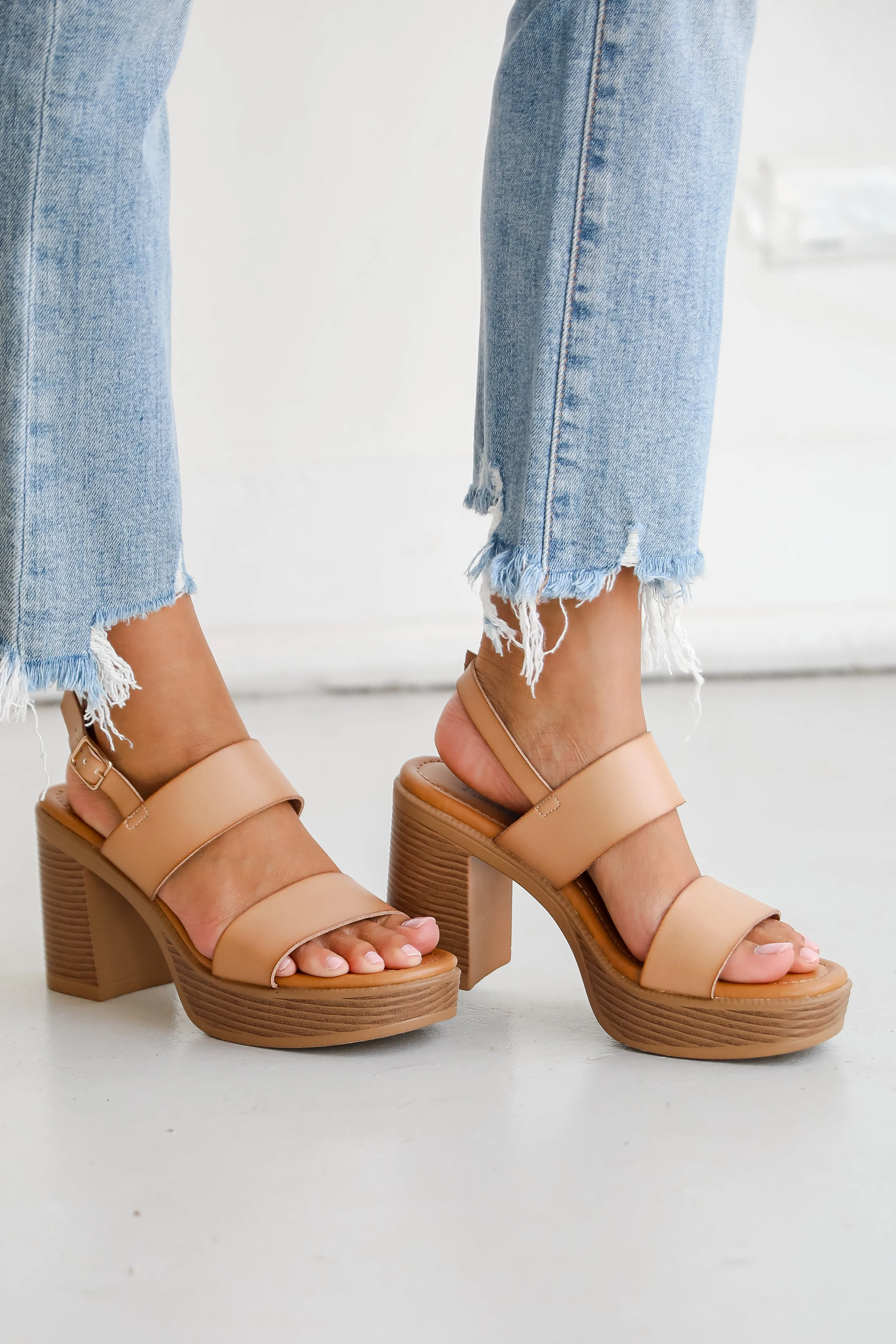 FINAL SALE - Feeling Your Best Nude Platform Heels