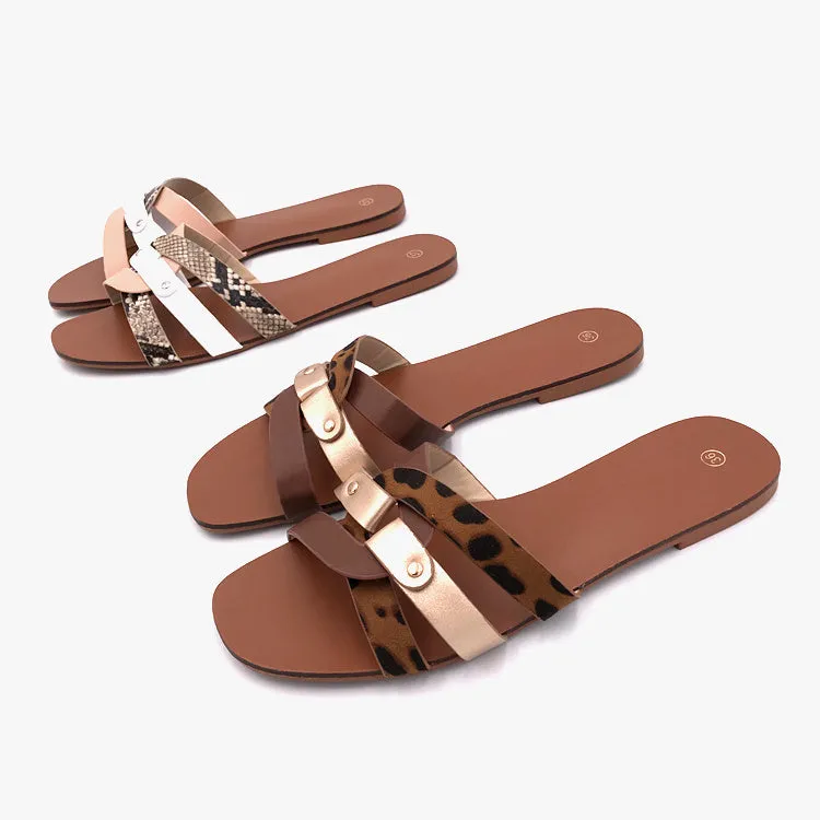 Flat bottom sandals