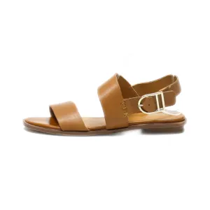 Franco Sarto Maura Flat Sandals Leather Brown Colour For Women