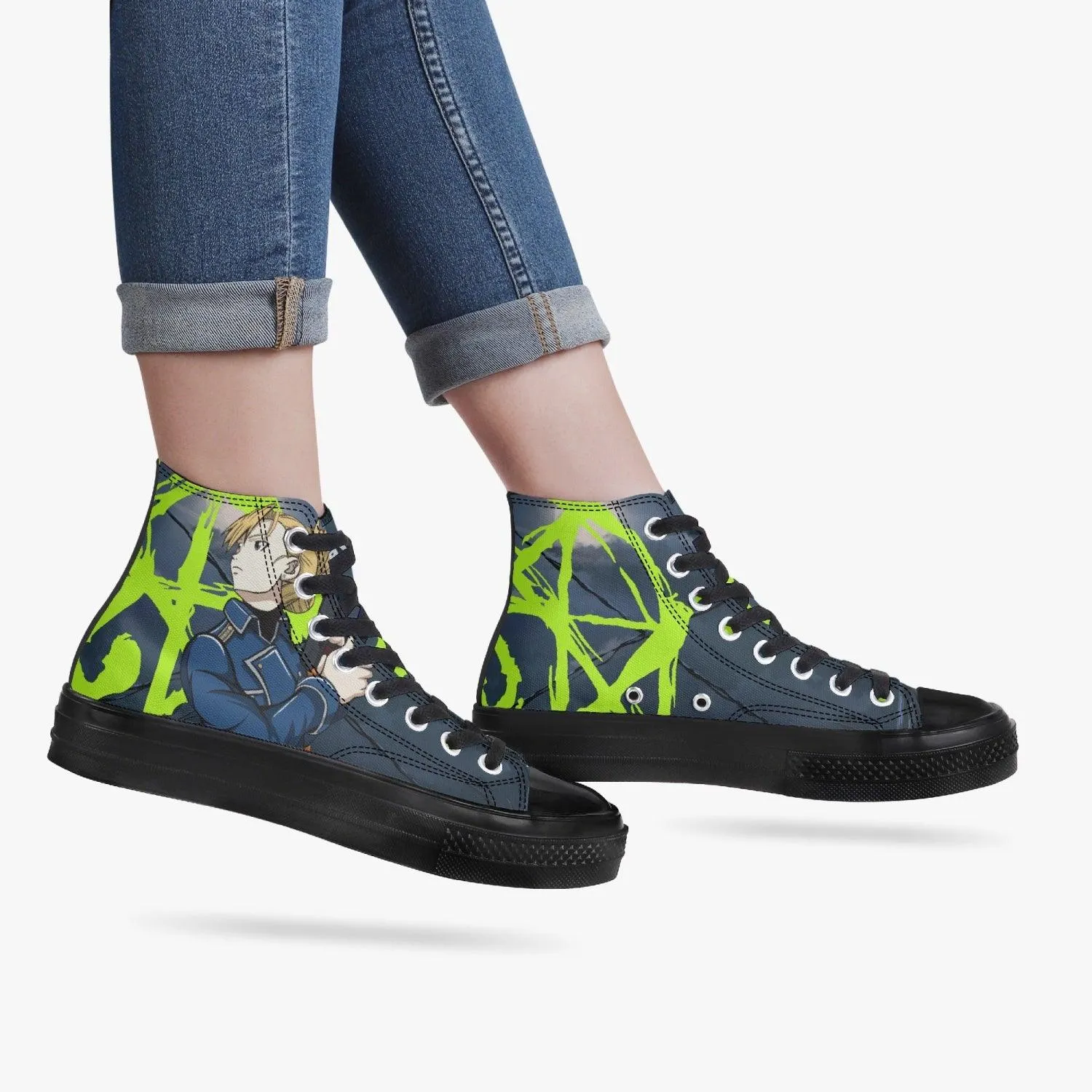 Fullmetal Alchemist Riza A-Star High Anime Shoes