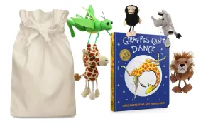 Giraffes Can't Dance Story Sack with Puppet Company Finger Puppets