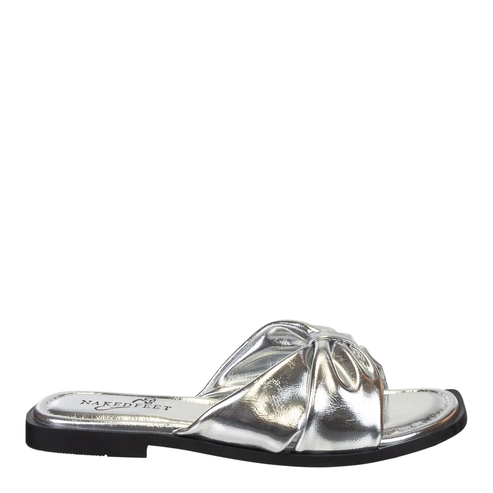 GOA in SILVER Flat Sandals