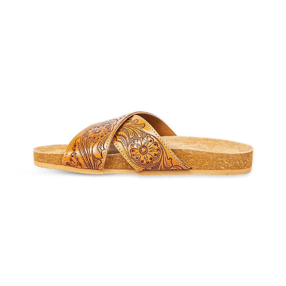 Gracie Hand-Tooled Sandals