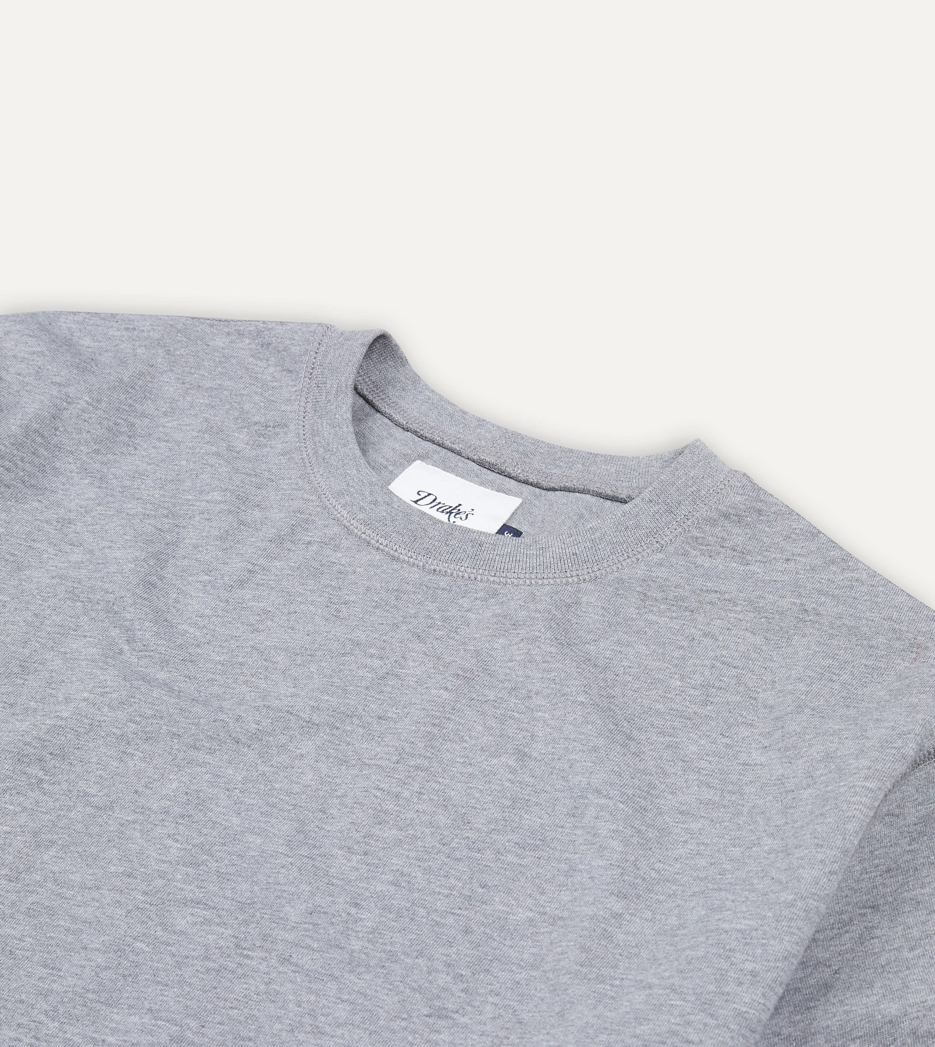 Grey Cotton Crew Neck Hiking T-Shirt