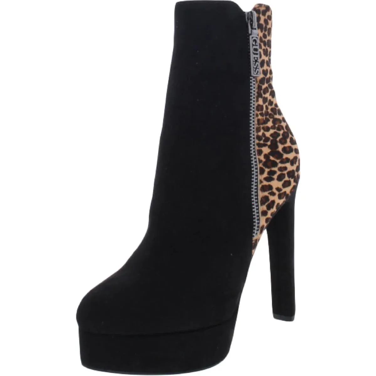 GUESS Dejah Suede Platform Ankle Boot Heels