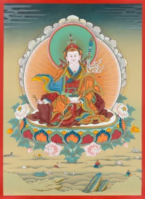 Guru Rinpoche 11" x 16 3/8" Ltd. Edition Giglee Canvas priont by Urgyen Gyalpo