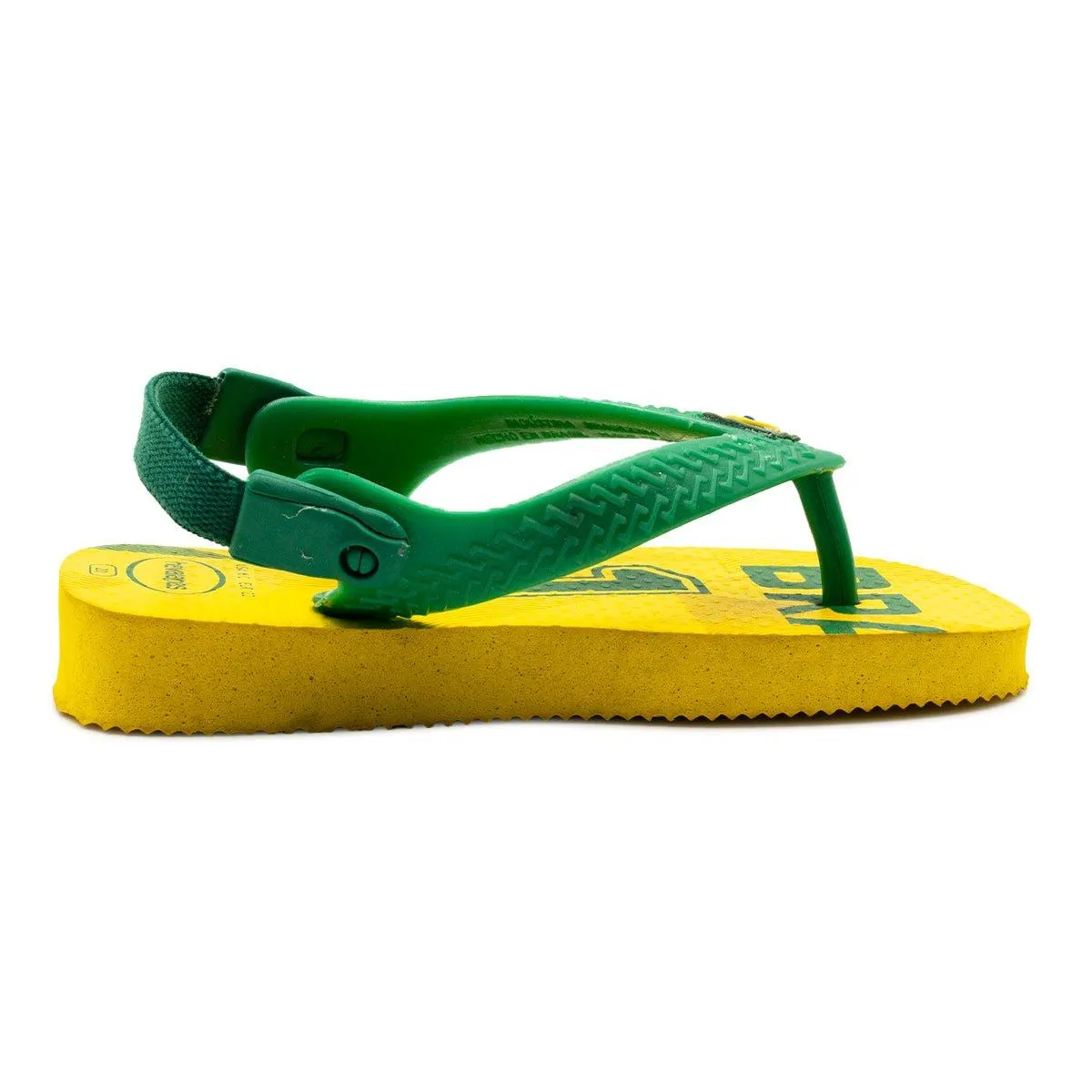 Havaianas Team Brasil Flat Sandals Rubber Yellow Colour For Kids