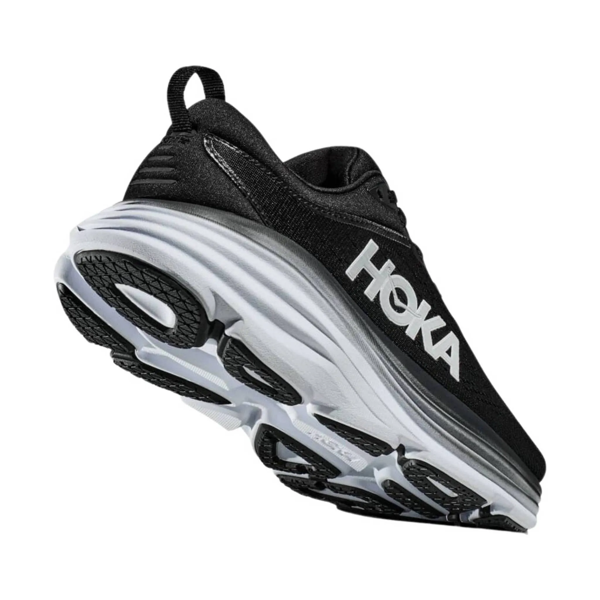 HOKA Men's Bondi 8 - Black/White