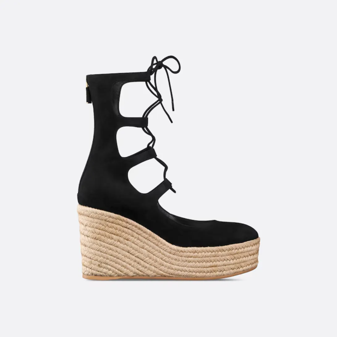 Laced Wedge Sandal-Boot