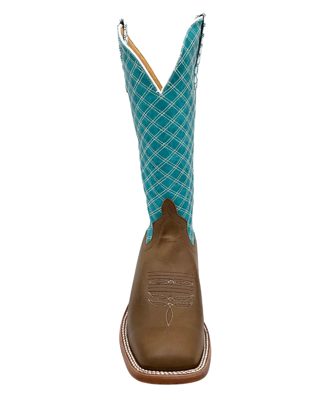 'Macie Bean' Women's 13" Tex Marks The Spot - Pecan / Turquoise